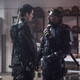 Liam Hall, Manu Bennett (Jack Rowand/The CW)
